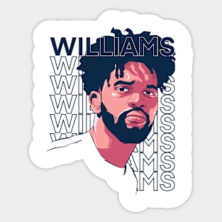 Caleb Williams Simple Art Sticker